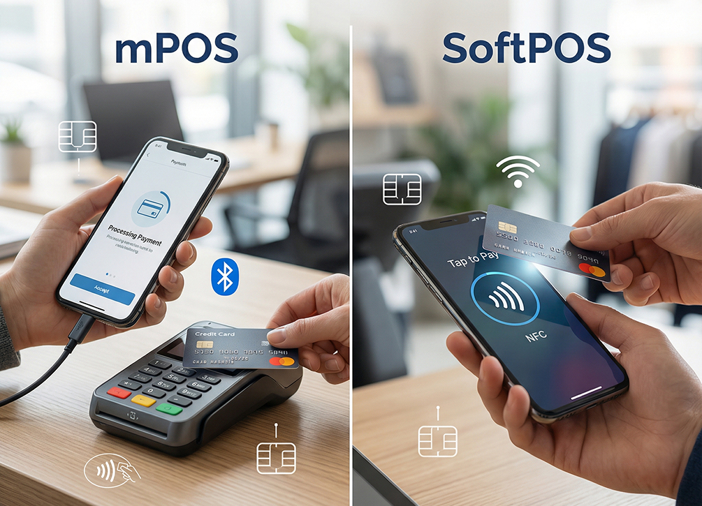 mPOS vs SoftPOS – Understanding the Key Differences in Modern Payment Solution